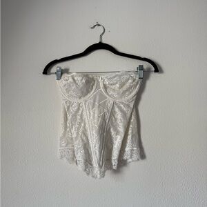 Philippe Matignon Bustier Corset Top in Ivory